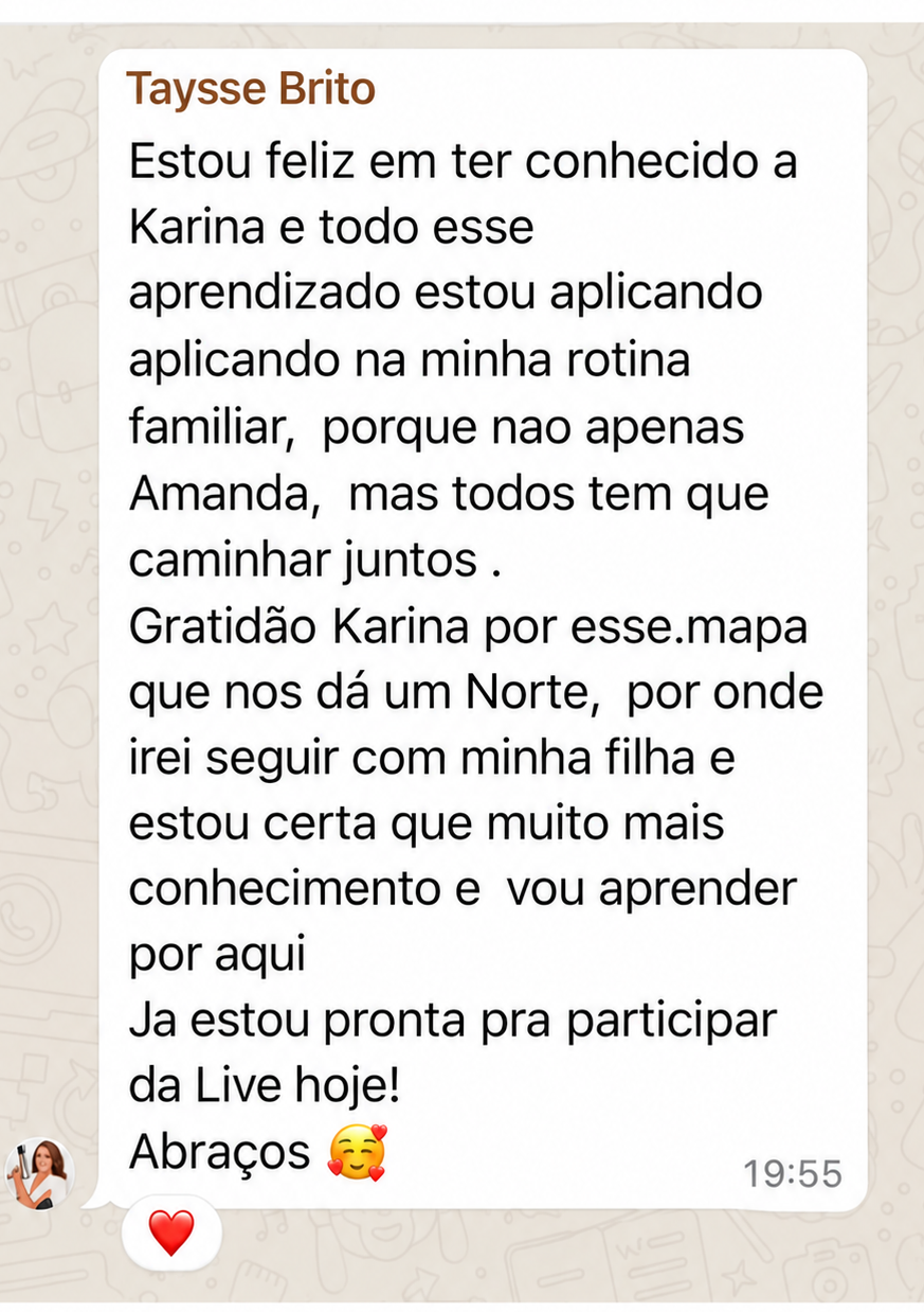 Depoimento de Taysse Brito